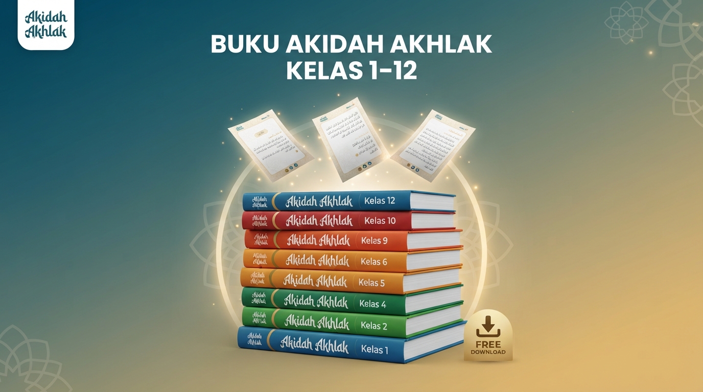 Download Buku Akidah Akhlak Lengkap Kelas 1–12 (MI, MTs, MA) PDF Gratis
