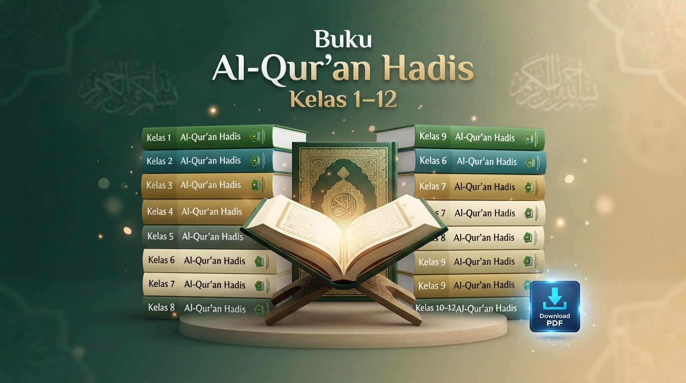 Download Buku Al-Qur’an Hadis Lengkap Kelas 1–12 (MI, MTs, MA) PDF Gratis