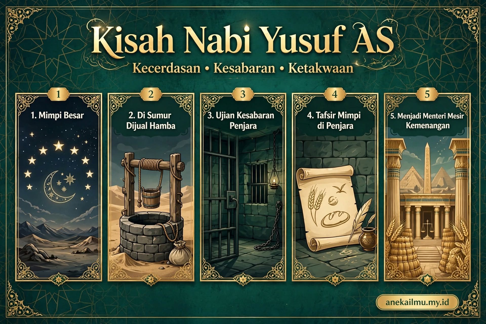 Kisah Nabi Yusuf AS: Episodes dari Quran tentang Kecerdasan, Kesabaran, dan Ketakwaan