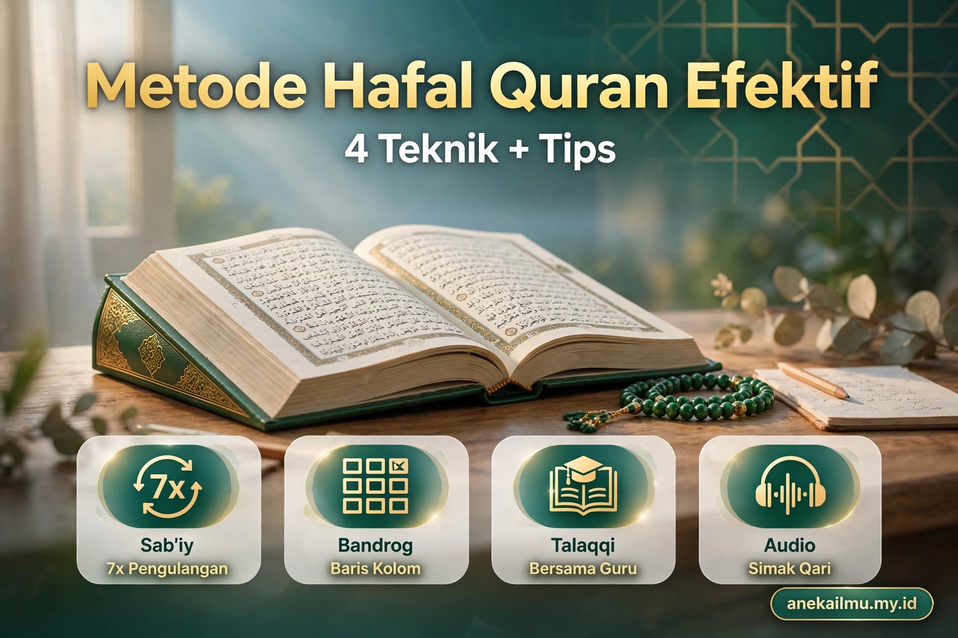 Metode dan Teknik menghafal Al-Quran yang Efektif untuk Anak dan Dewasa