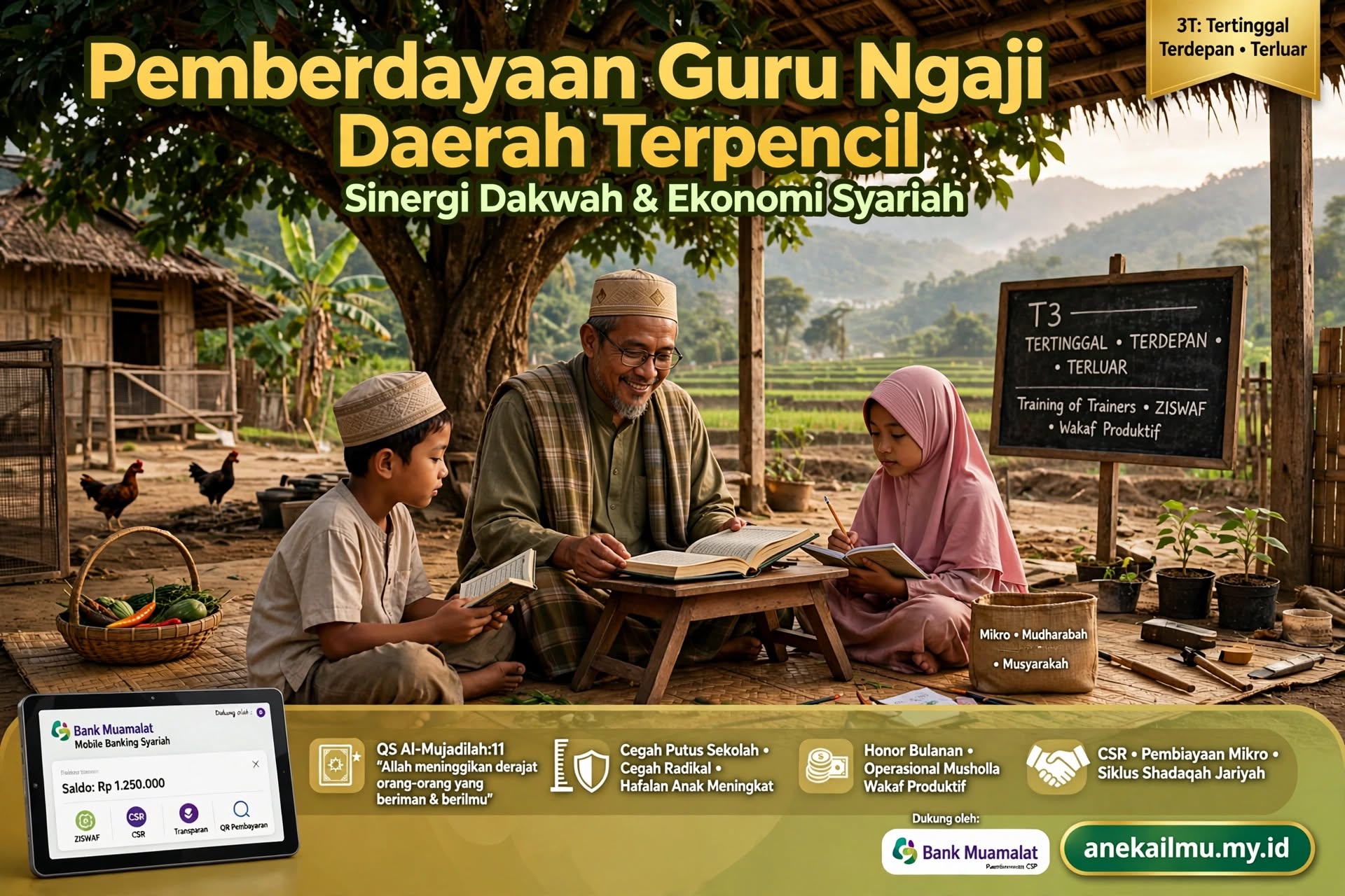 Pemberdayaan Guru Ngaji di Daerah Terpencil: Sinergi Dakwah dan Ekonomi Syariah