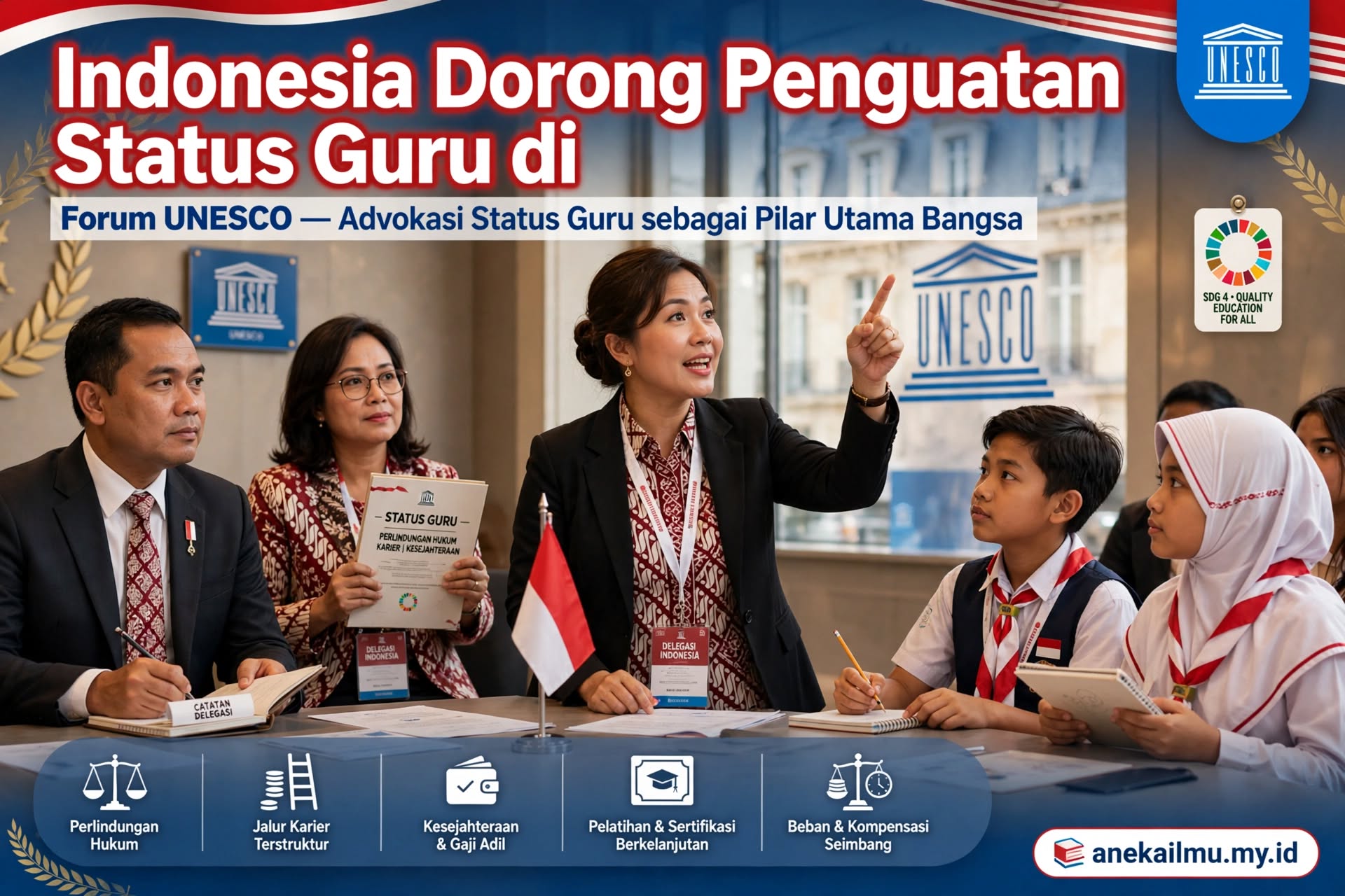 Indonesia Dorong Penguatan Status Guru di Forum UNESCO: Langkah Strategis Menuju Pendidikan Berkualitas
